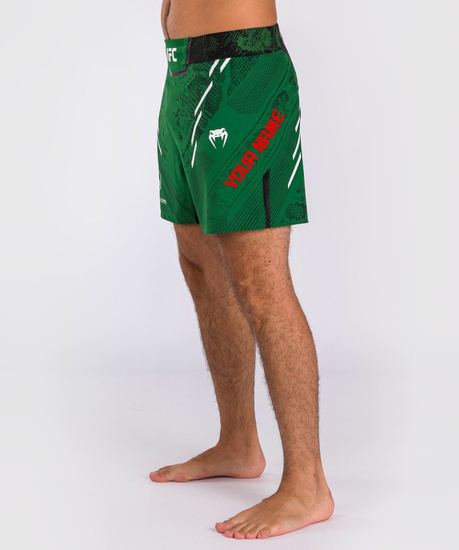 ufc adrenaline by venum personlige autentiske fight night herre kampshorts - kort pasform - grøn