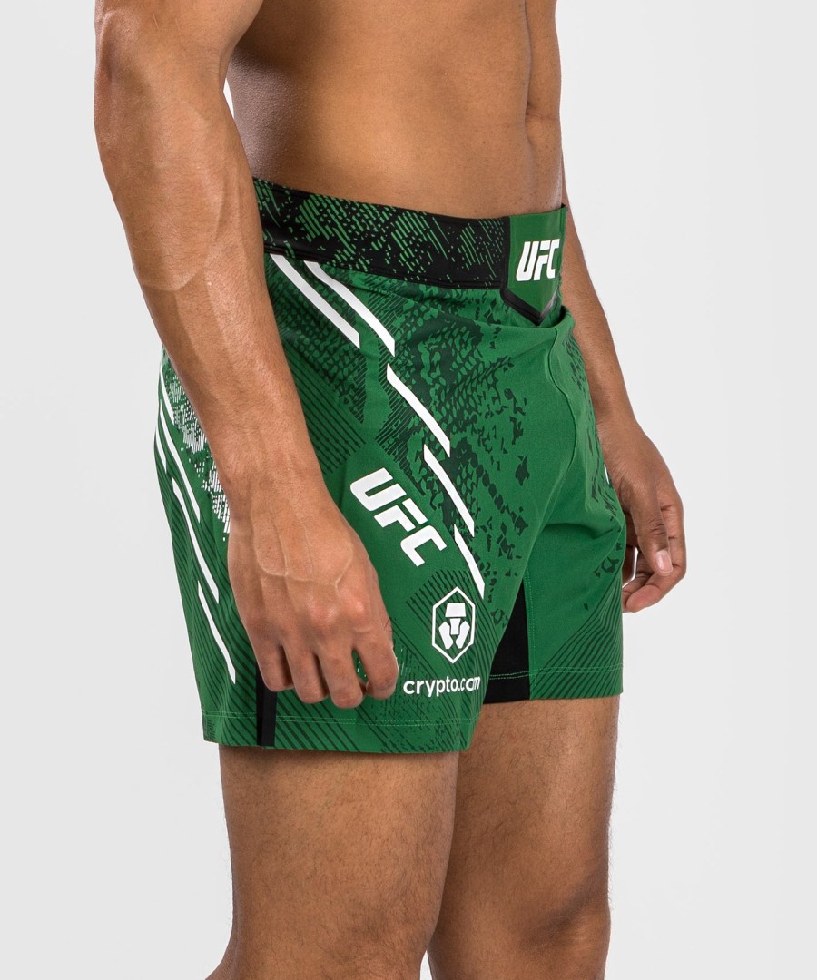 ufc adrenaline by venum personlige autentiske fight night herre kampshorts - kort pasform - grøn