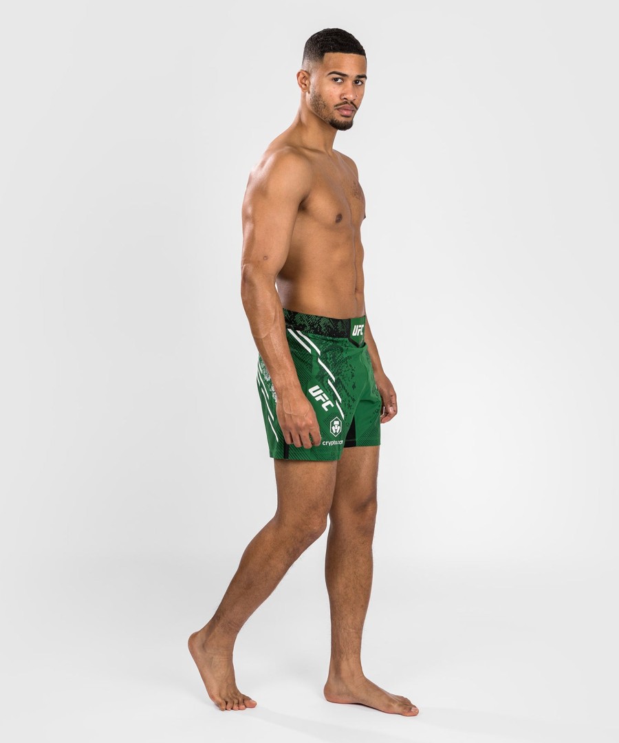 ufc adrenaline by venum personlige autentiske fight night herre kampshorts - kort pasform - grøn