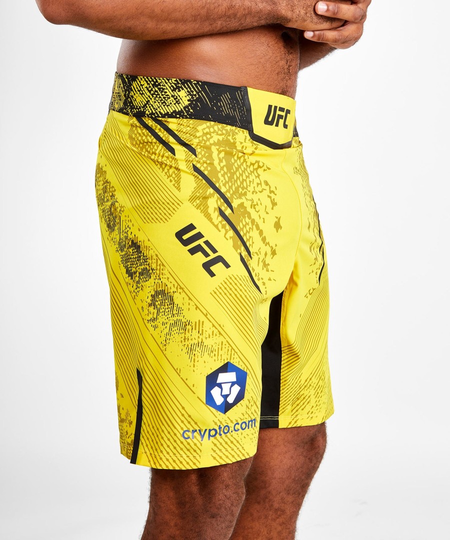 ufc adrenaline af venum personlig autentisk fight night herre kampdragt kort - lang pasform - gul