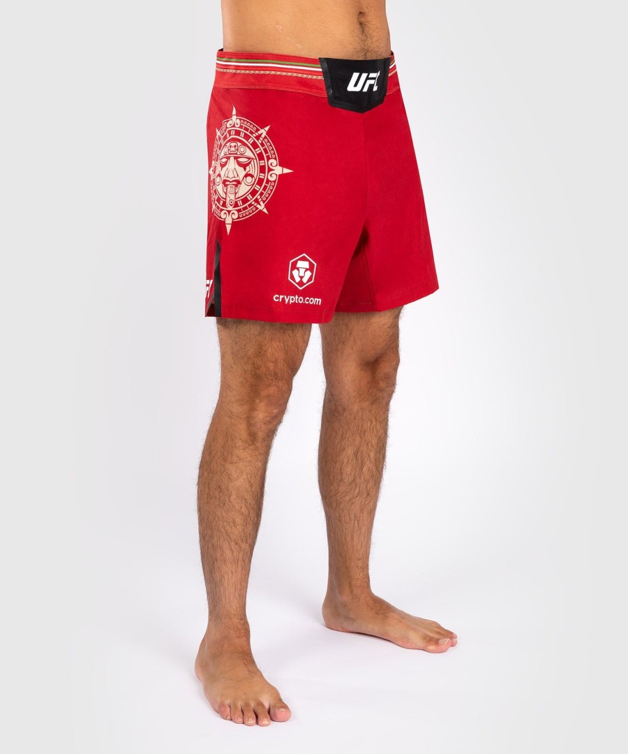 noche ufc by venum authentic fight night herre kampshorts - kort pasform - rød