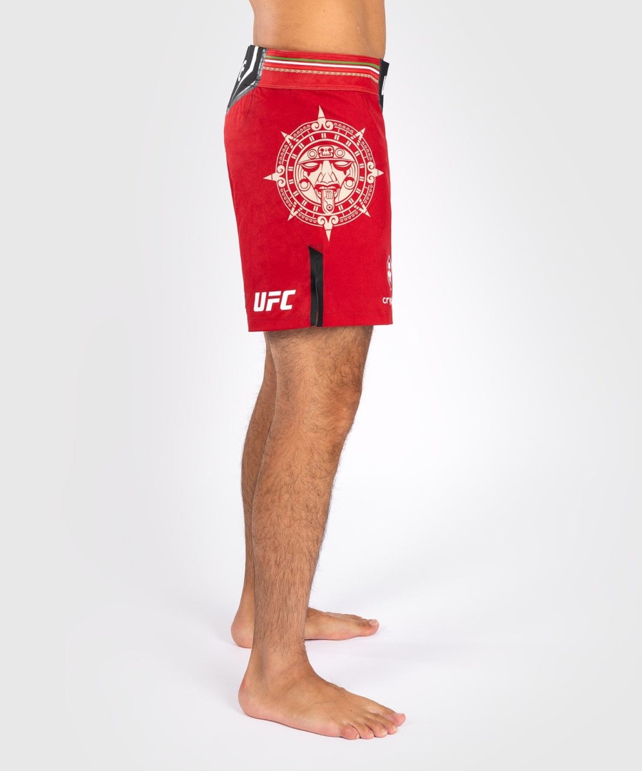 noche ufc by venum authentic fight night herre kampshorts - kort pasform - rød