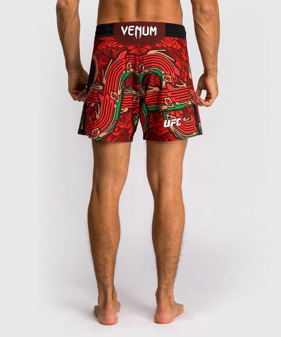 herre ufc unrivaled by venum rød brandon moreno short fit kampshorts