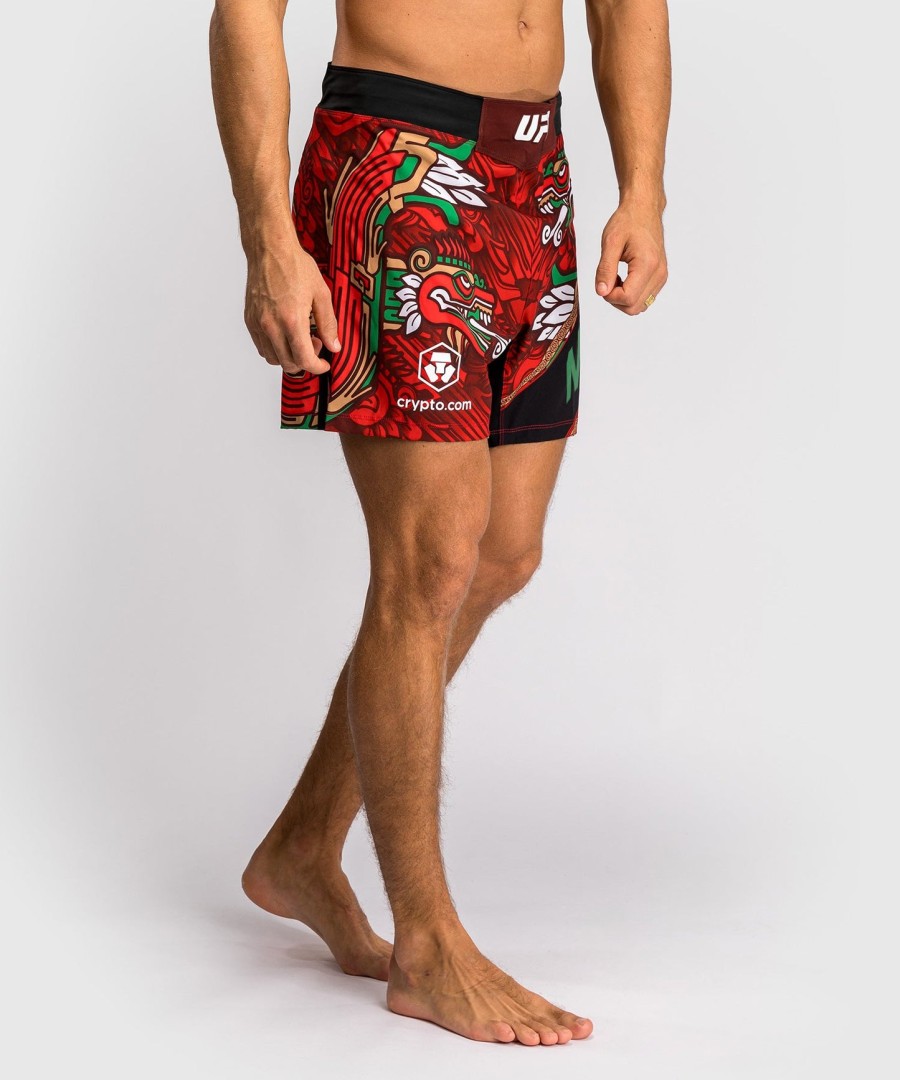 herre ufc unrivaled by venum rød brandon moreno short fit kampshorts