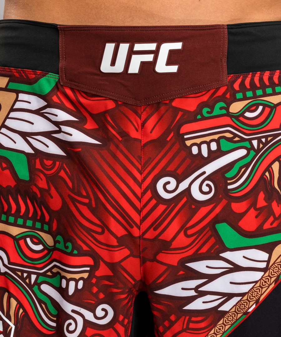 herre ufc unrivaled by venum rød brandon moreno short fit kampshorts