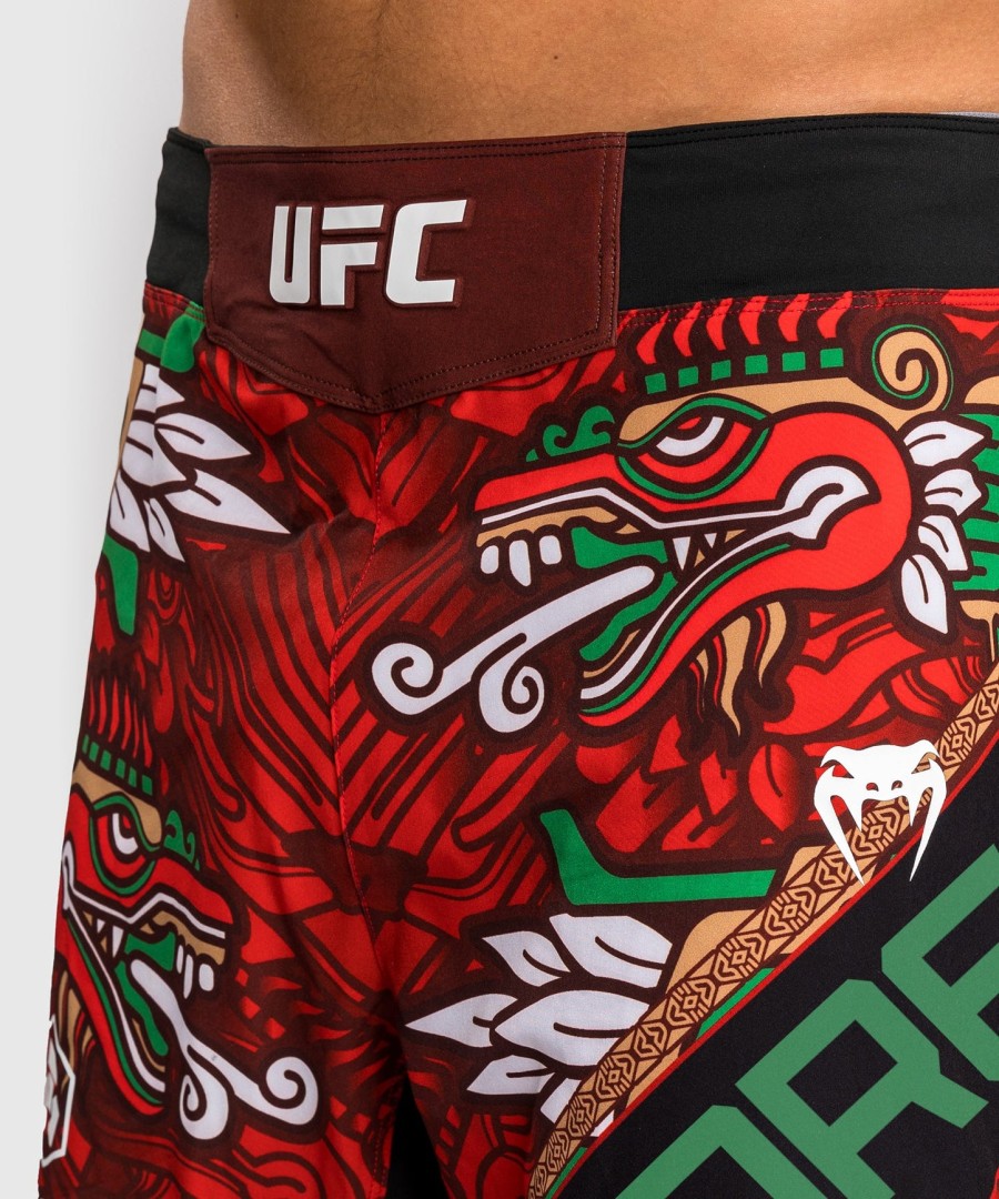 herre ufc unrivaled by venum rød brandon moreno short fit kampshorts