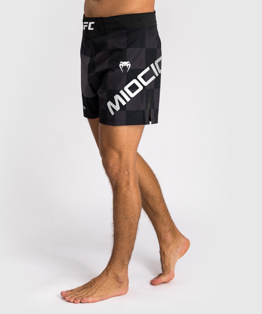 herre ufc unrivaled by venum black stipe miocic short fit fight shorts