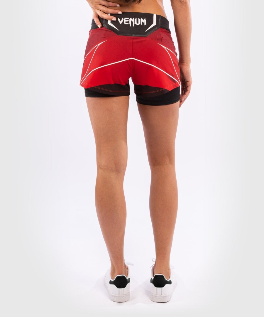 ufc venum authentic fight night dameshorts - kort pasform - rød