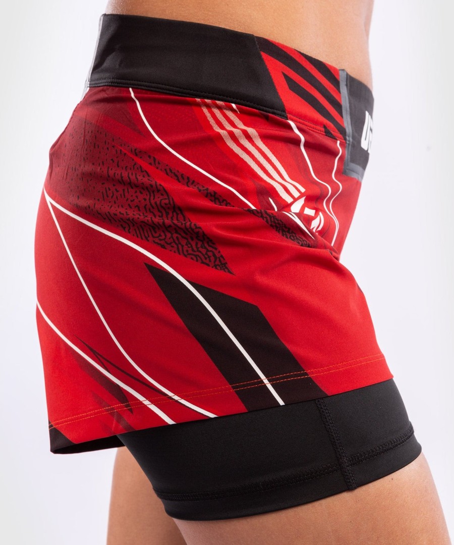 ufc venum authentic fight night dameshorts - kort pasform - rød