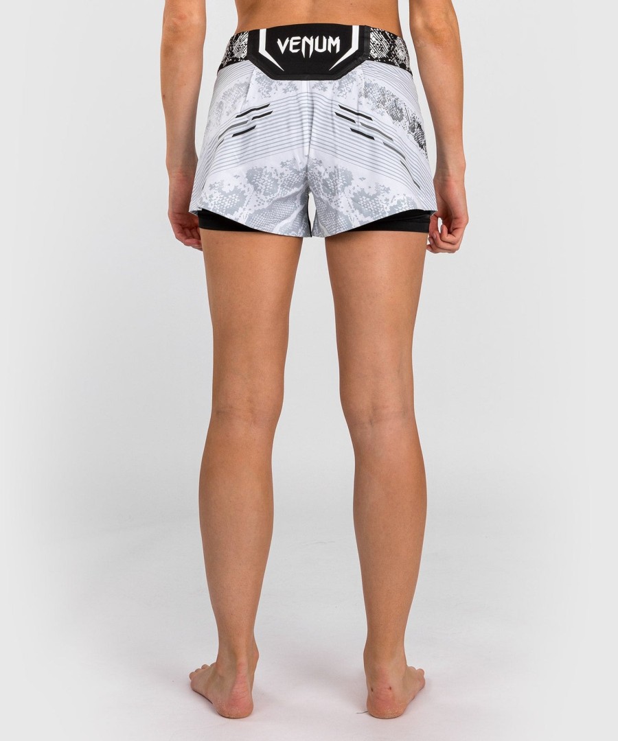 ufc adrenaline by venum authentic fight night dame kampshorts - hvide