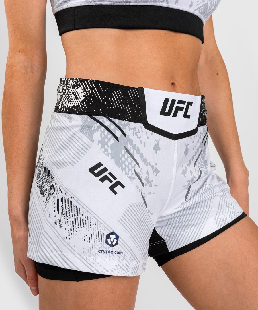 ufc adrenaline by venum authentic fight night dame kampshorts - hvide