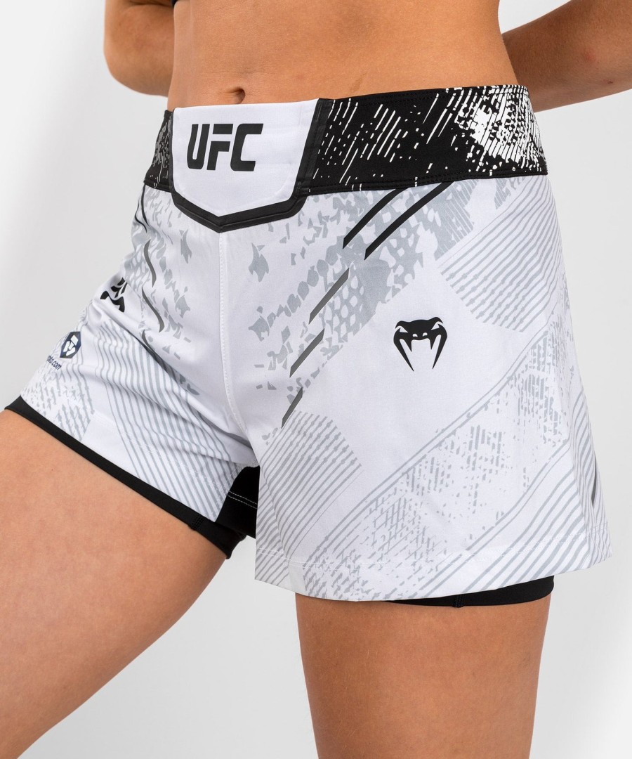 ufc adrenaline by venum authentic fight night dame kampshorts - hvide