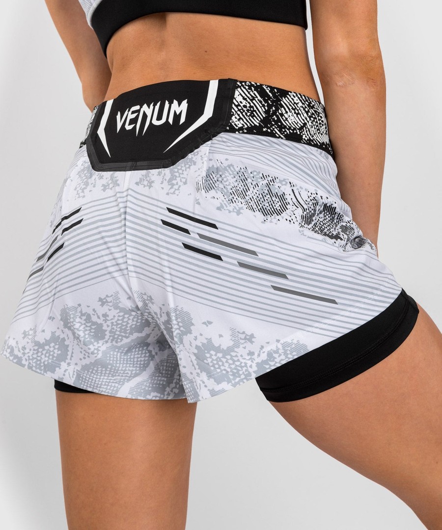 ufc adrenaline by venum authentic fight night dame kampshorts - hvide