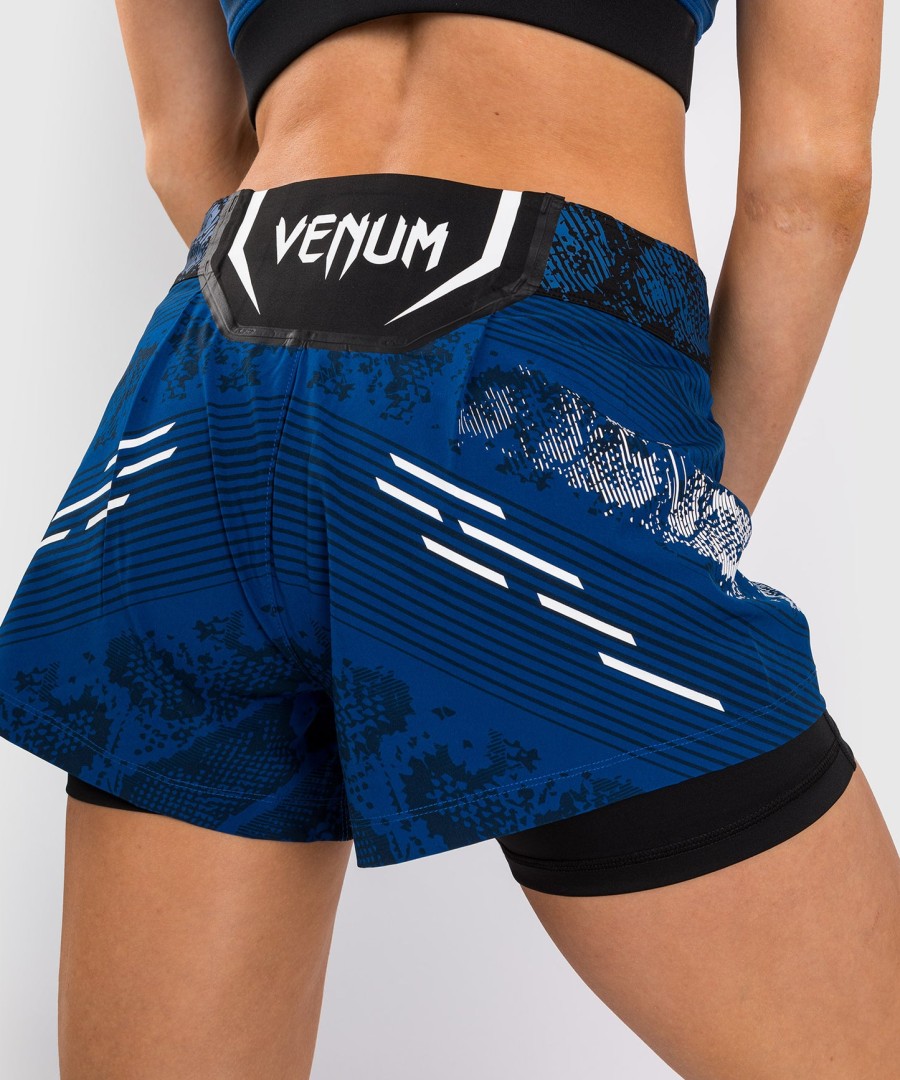 ufc adrenaline by venum personlige autentiske fight night kvinder kampshorts – blå