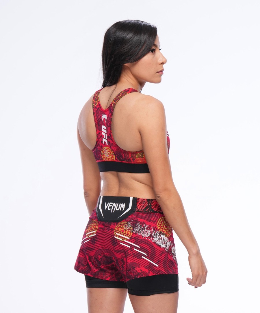 kvinder ufc uovertruffen af venum red zhang weili kampshorts