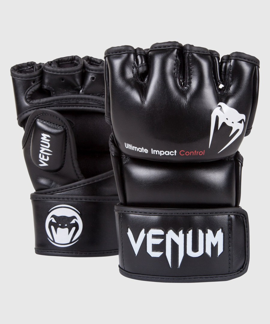 venum impact mma handsker - skintex læder - sort