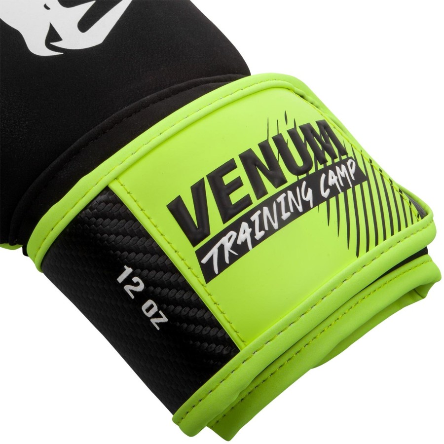 venum training camp 2.0 boksehandsker - sortneo gul