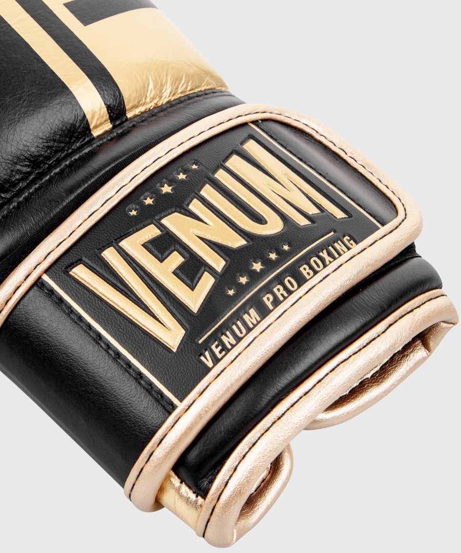 venum shield pro boksehandsker velcro - sortguld