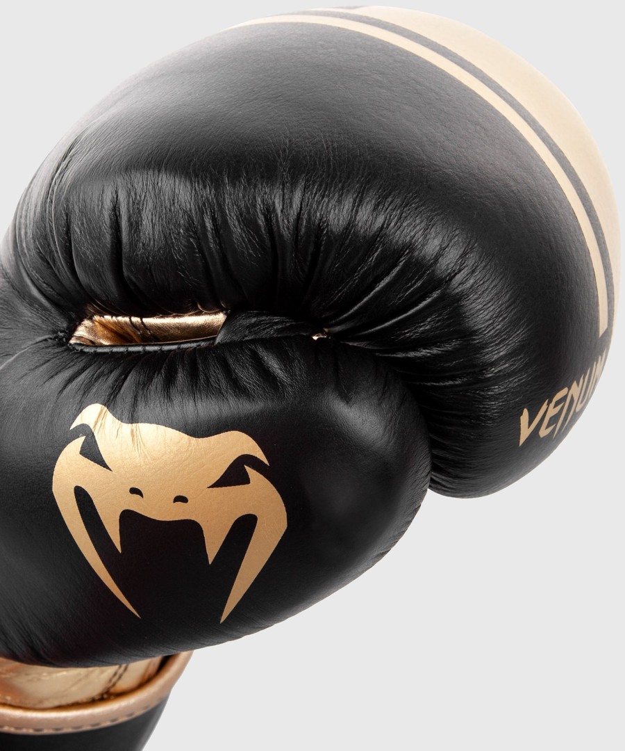 venum shield pro boksehandsker velcro - sortguld