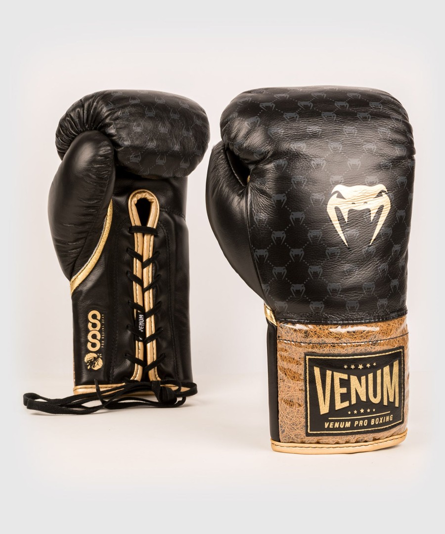 venum coco monogram pro lace up boksehandsker - intens sort