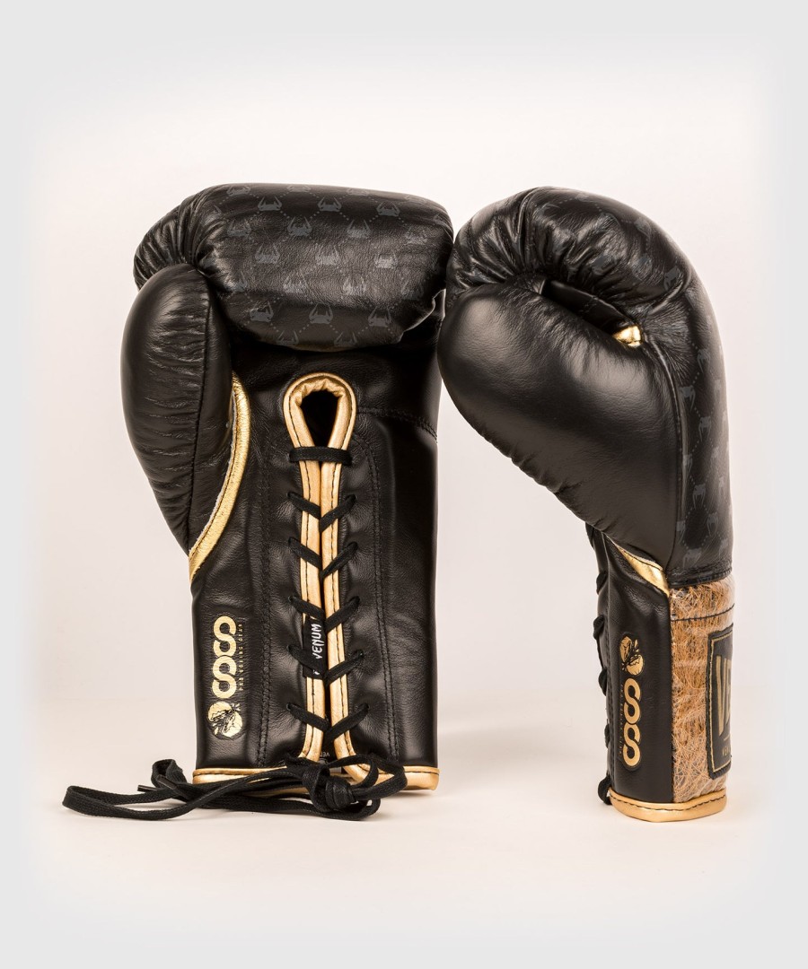venum coco monogram pro lace up boksehandsker - intens sort