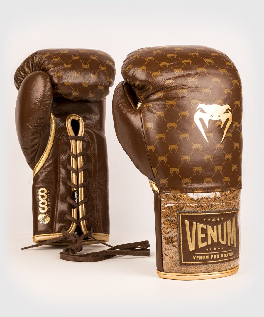 venum coco monogram pro lace up boksehandsker - grizzly brown