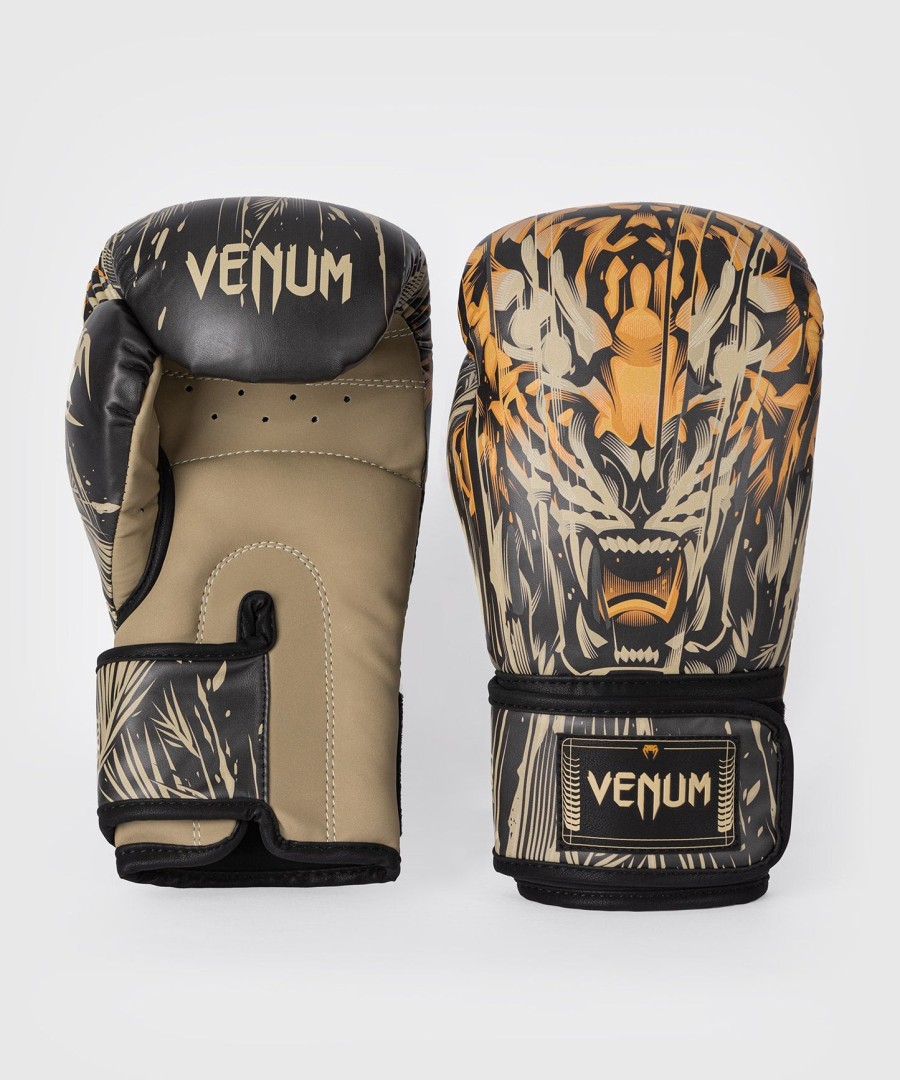 venum tiger boksehandsker - sortneon orange