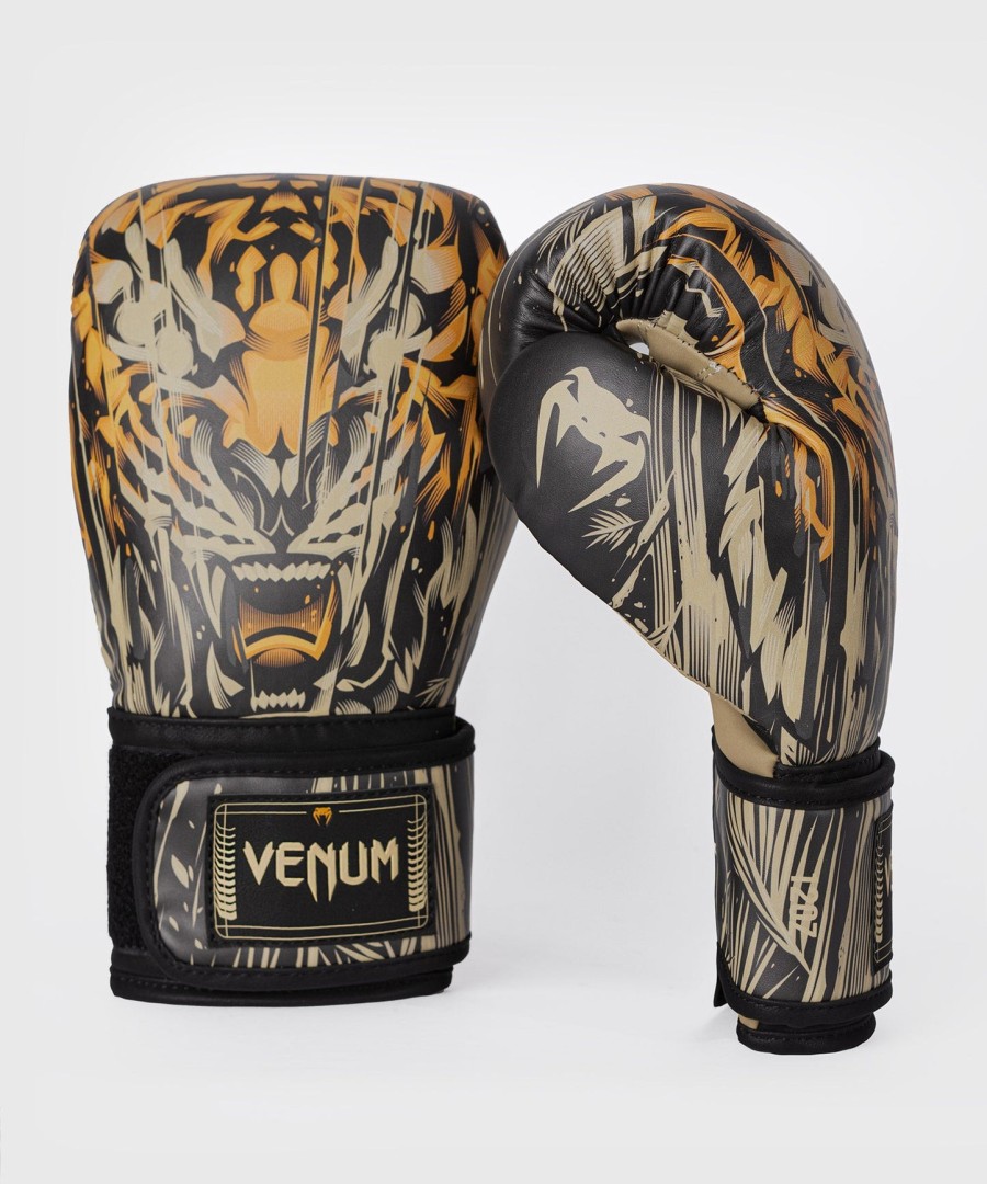 venum tiger boksehandsker - sortneon orange