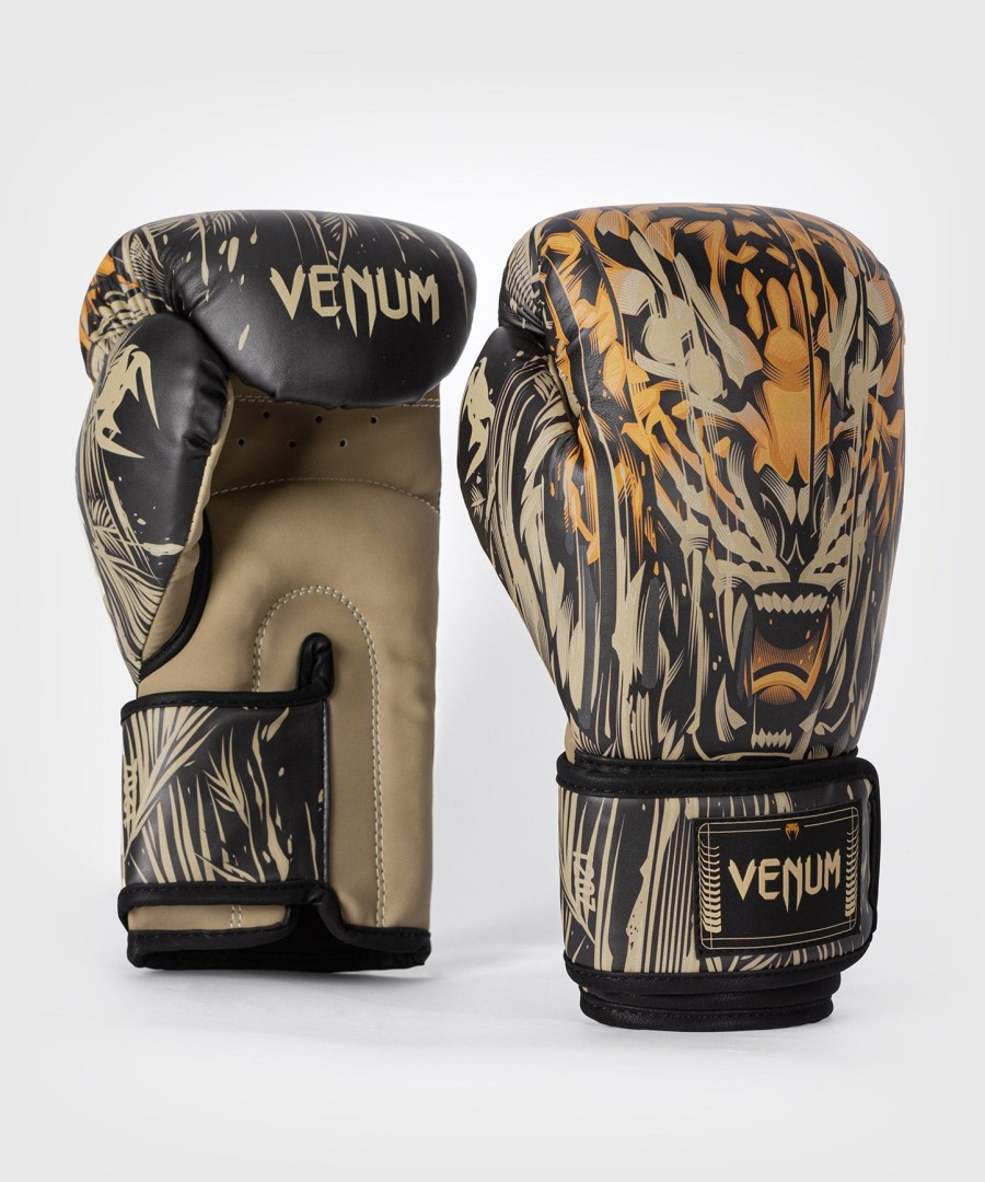 venum tiger boksehandsker - sortneon orange