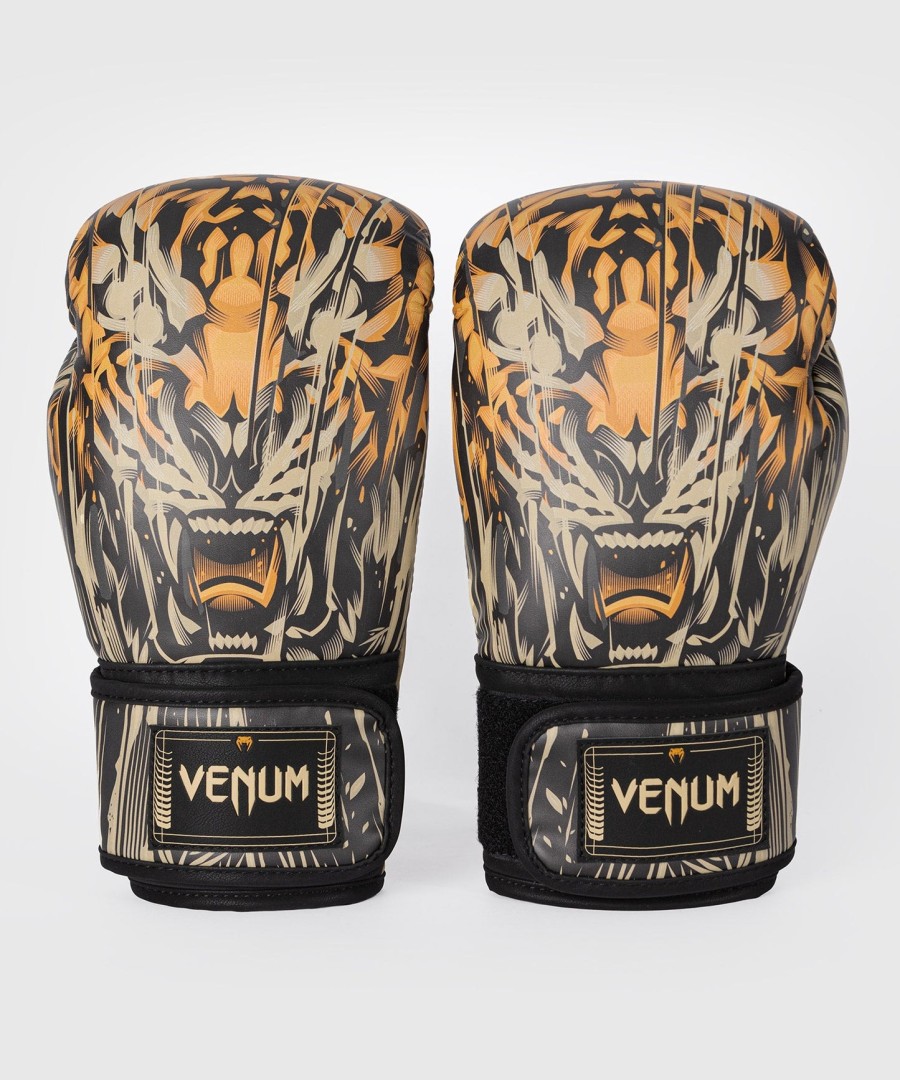 venum tiger boksehandsker - sortneon orange