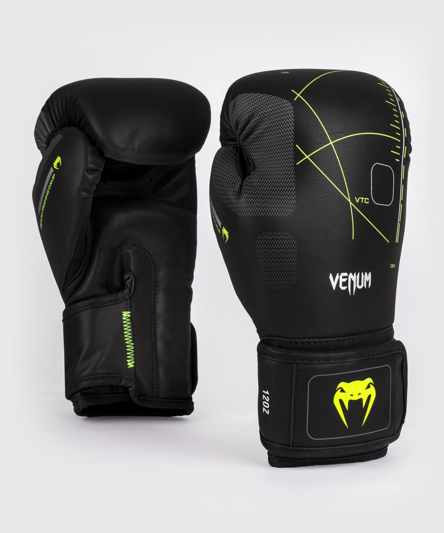 venum training camp 4.0 boksehandsker - sortneongrøn