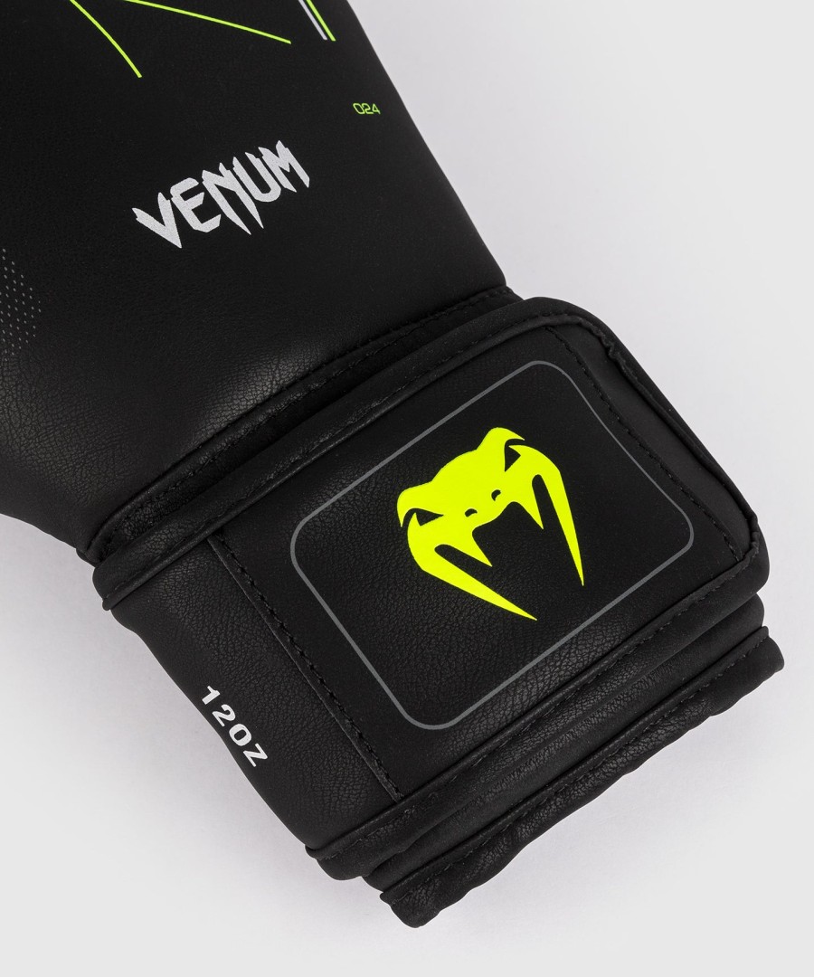 venum training camp 4.0 boksehandsker - sortneongrøn