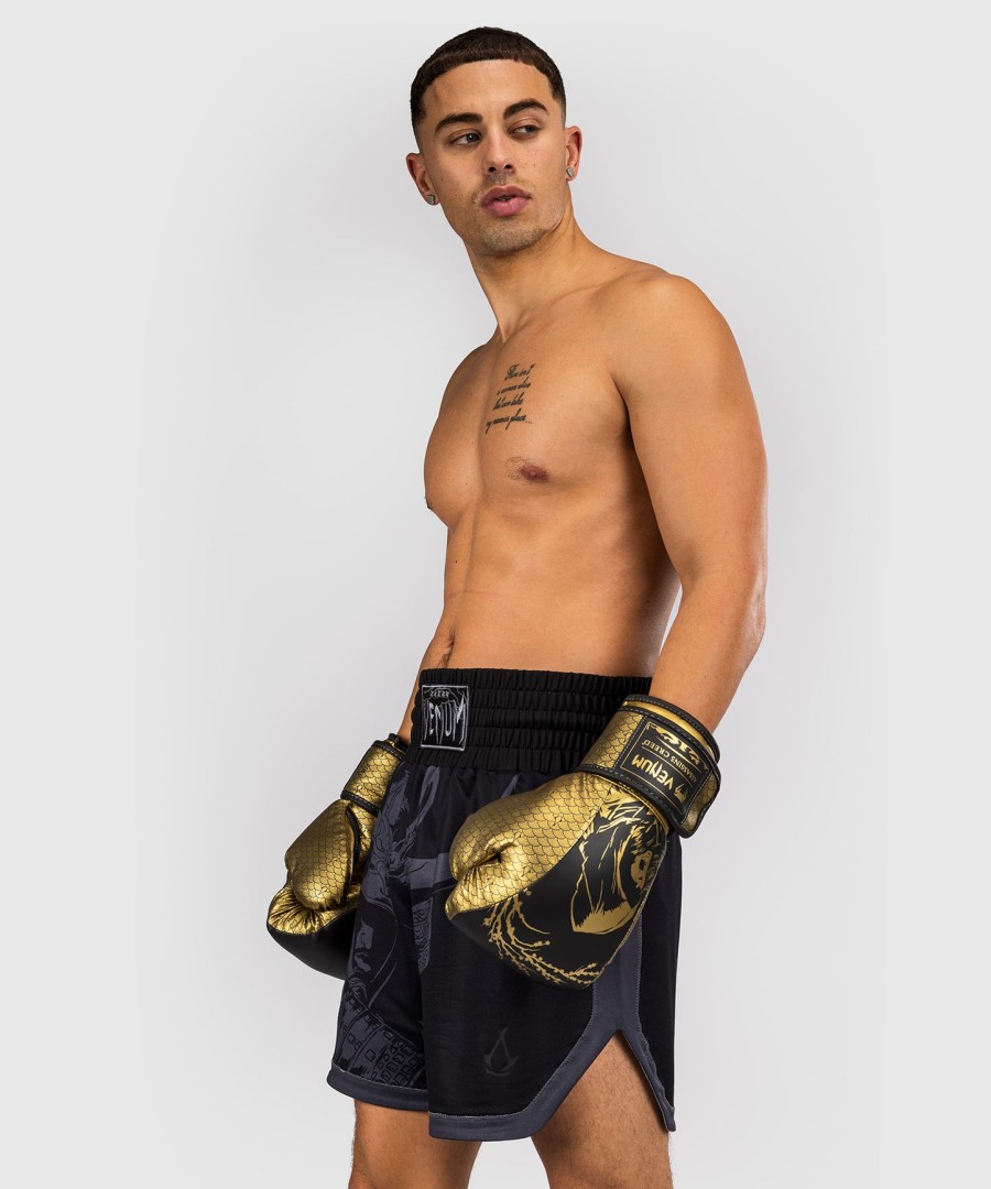 venum x assassin creed shadows boksehandsker - sortguld