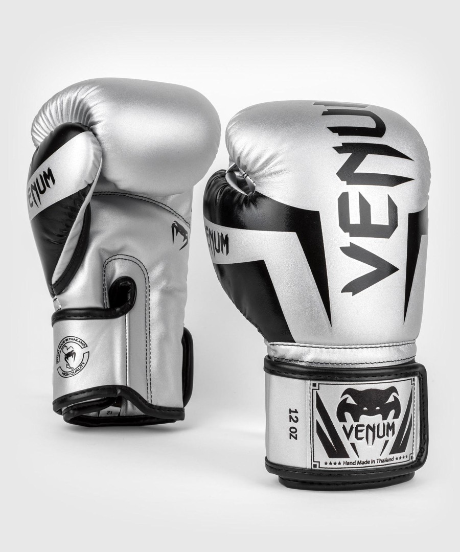 venum elite boksehandsker - sølvsort