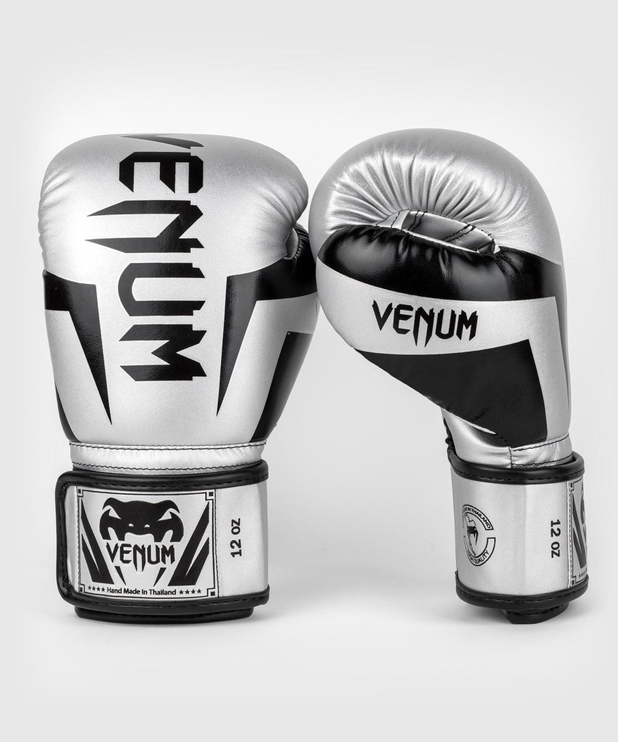 venum elite boksehandsker - sølvsort