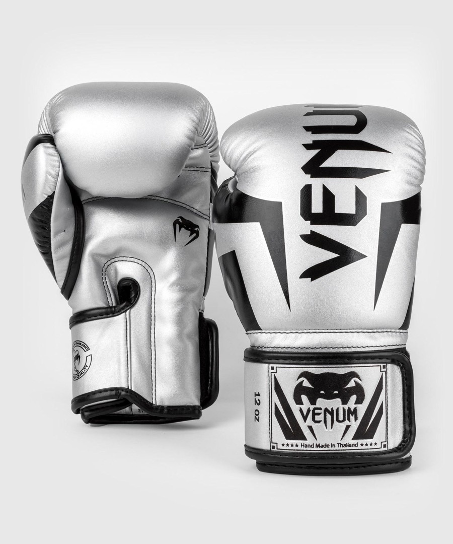 venum elite boksehandsker - sølvsort
