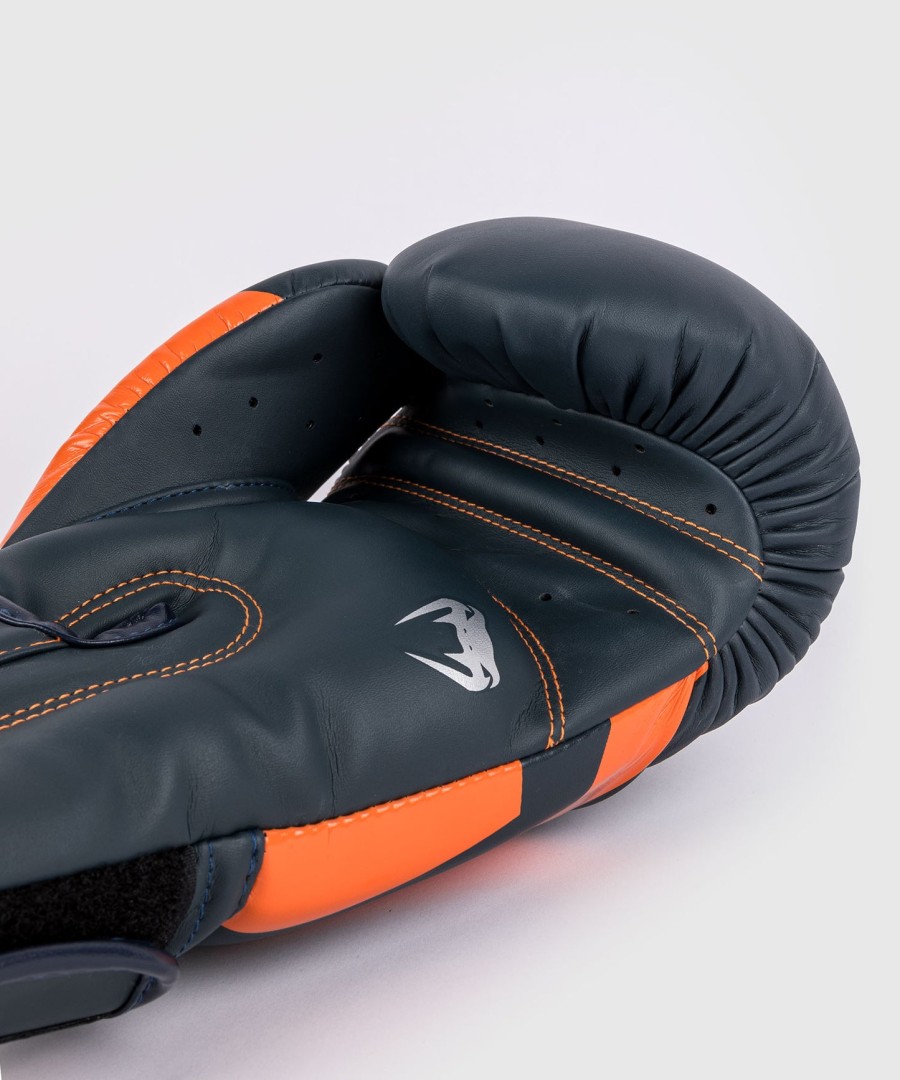 venum elite boksehandsker - marineblåsølvorange