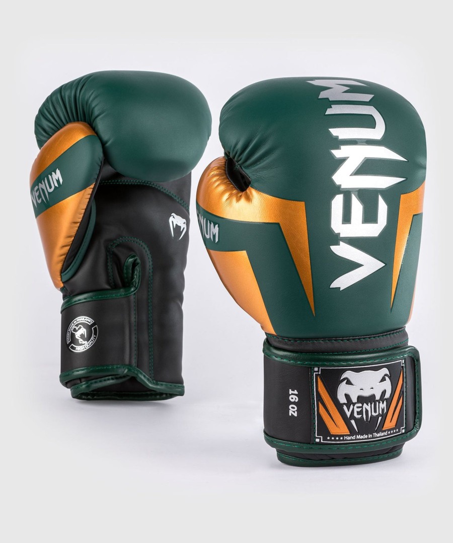 venum elite boksehandsker - grønbronzesølv