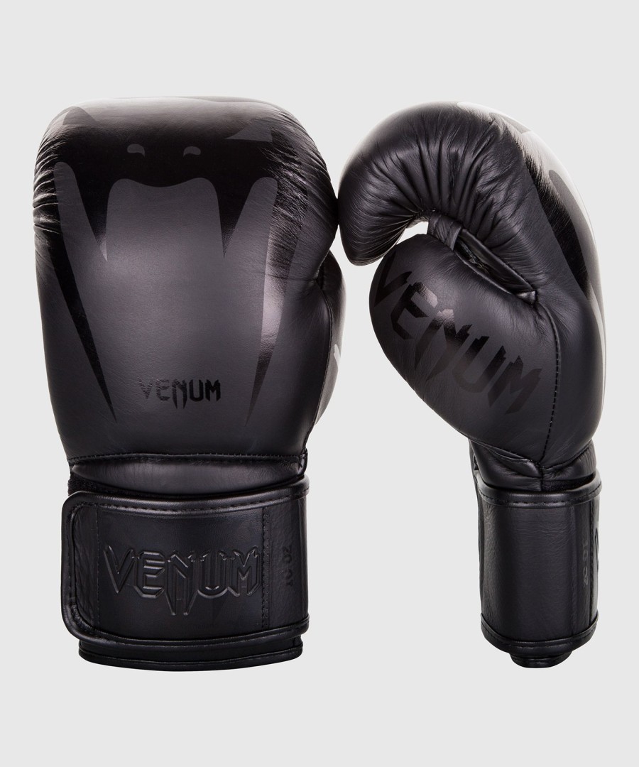 venum giant 3.0 boksehandsker - nappa læder - sortsort