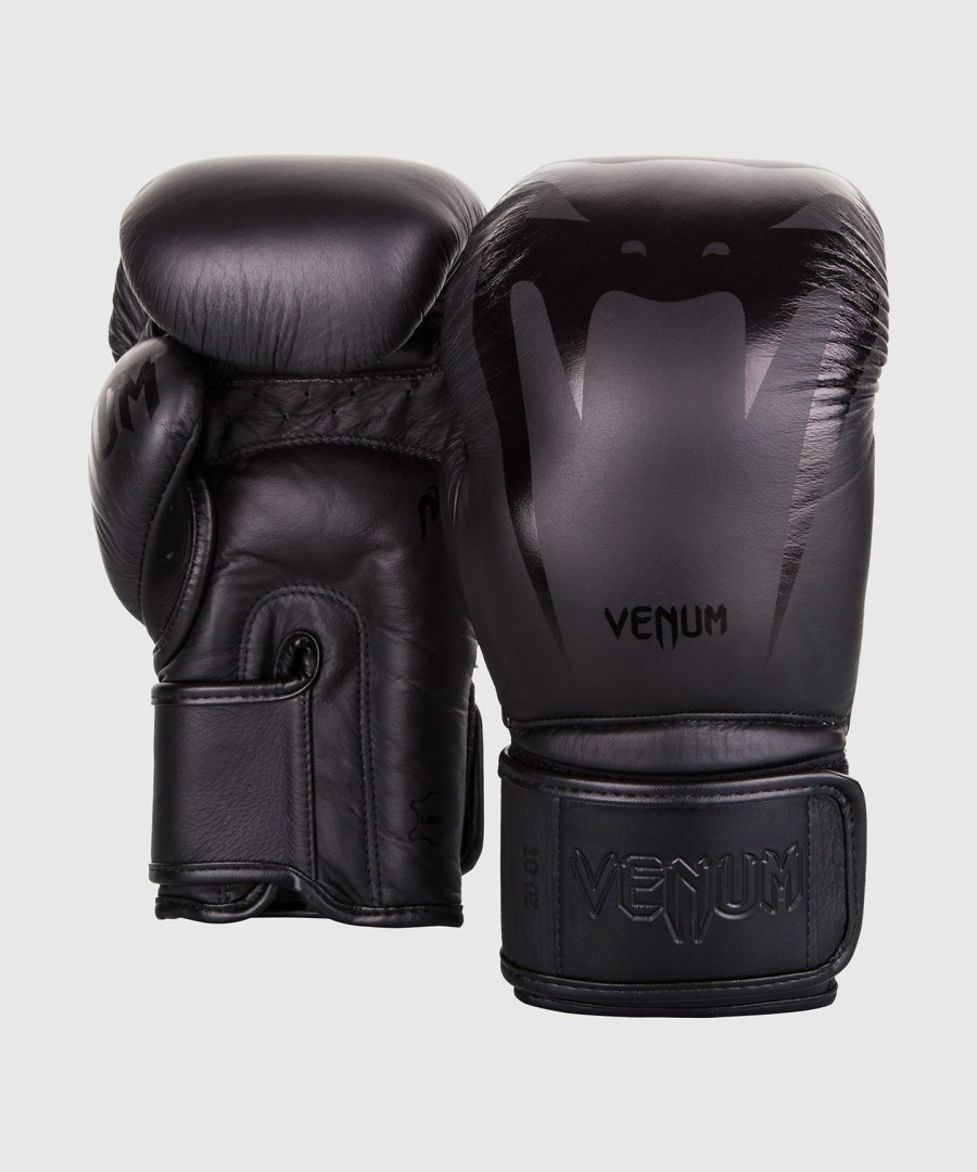 venum giant 3.0 boksehandsker - nappa læder - sortsort