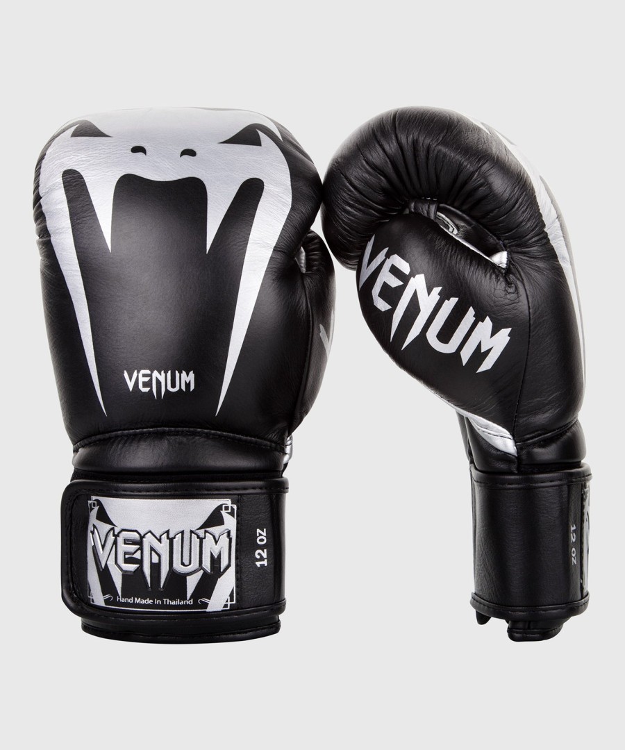 venum giant 3.0 boksehandsker - nappa læder - sortsølv