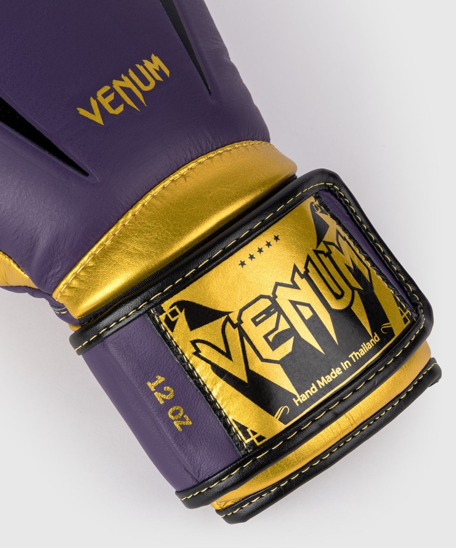 venum giant 3.0 boksehandsker - mørkelillaguld - specialudgave