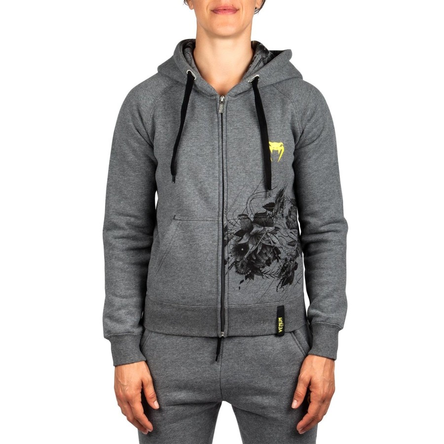 venum blomsterhættetrøje - heather grey - til kvinder