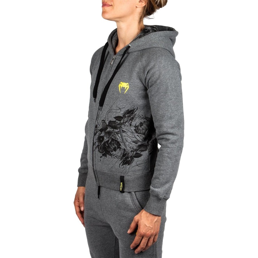venum blomsterhættetrøje - heather grey - til kvinder