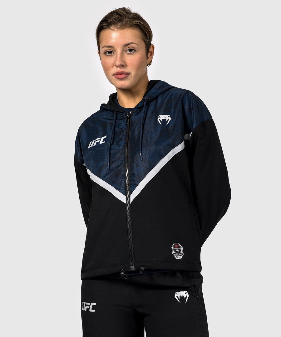 ufc fusion by venum fight week dame hættetrøje med lynlås - oceanic blue