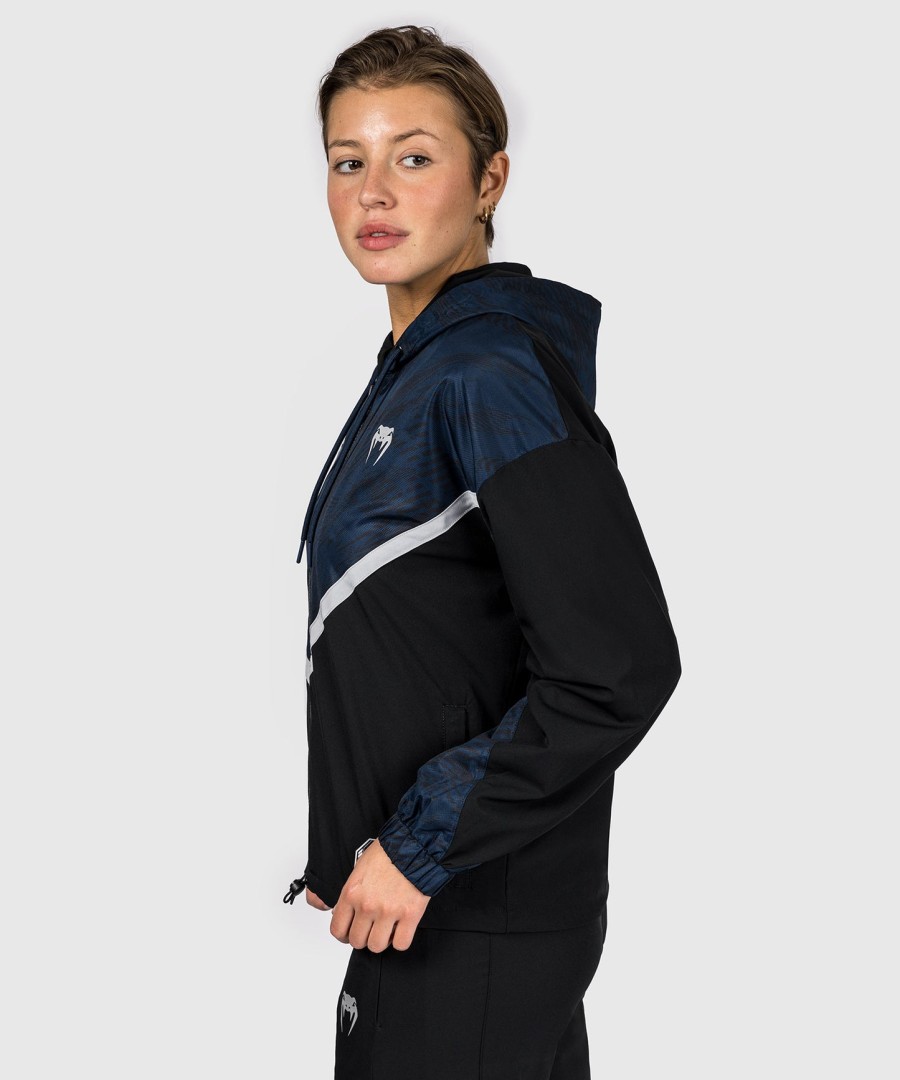 ufc fusion by venum fight week dame hættetrøje med lynlås - oceanic blue