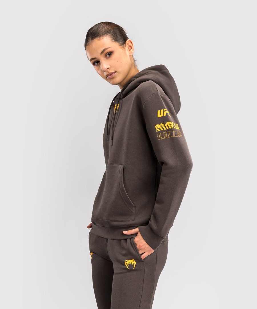 ufc fusion af venum fight week dame pullover-hættetrøje - ensfarvet jordbrun