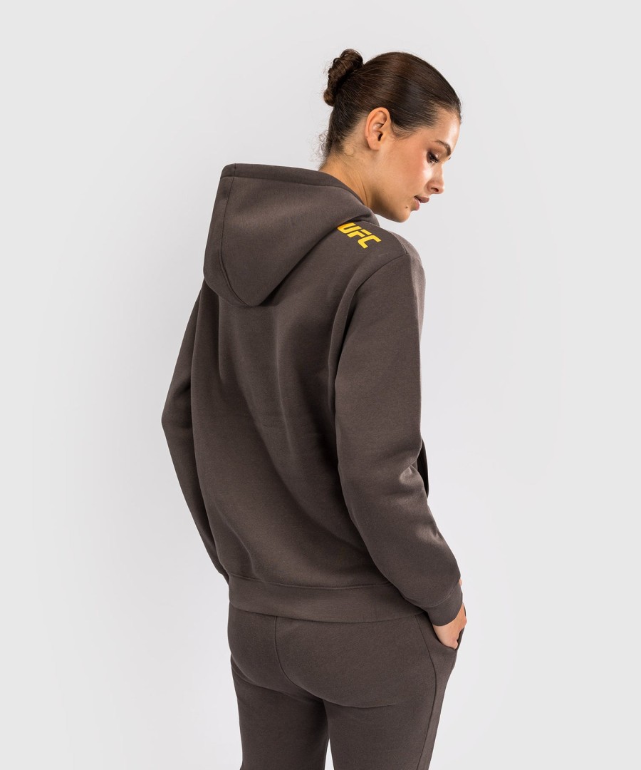 ufc fusion af venum fight week dame pullover-hættetrøje - ensfarvet jordbrun