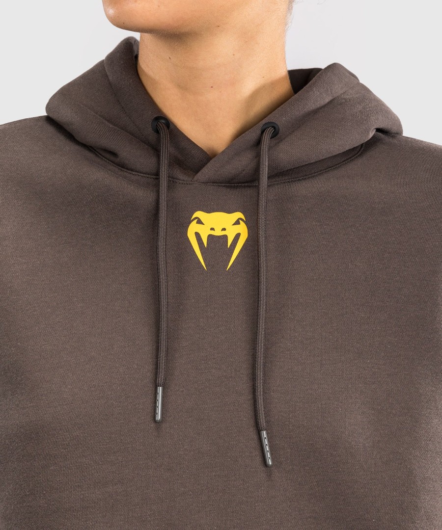 ufc fusion af venum fight week dame pullover-hættetrøje - ensfarvet jordbrun