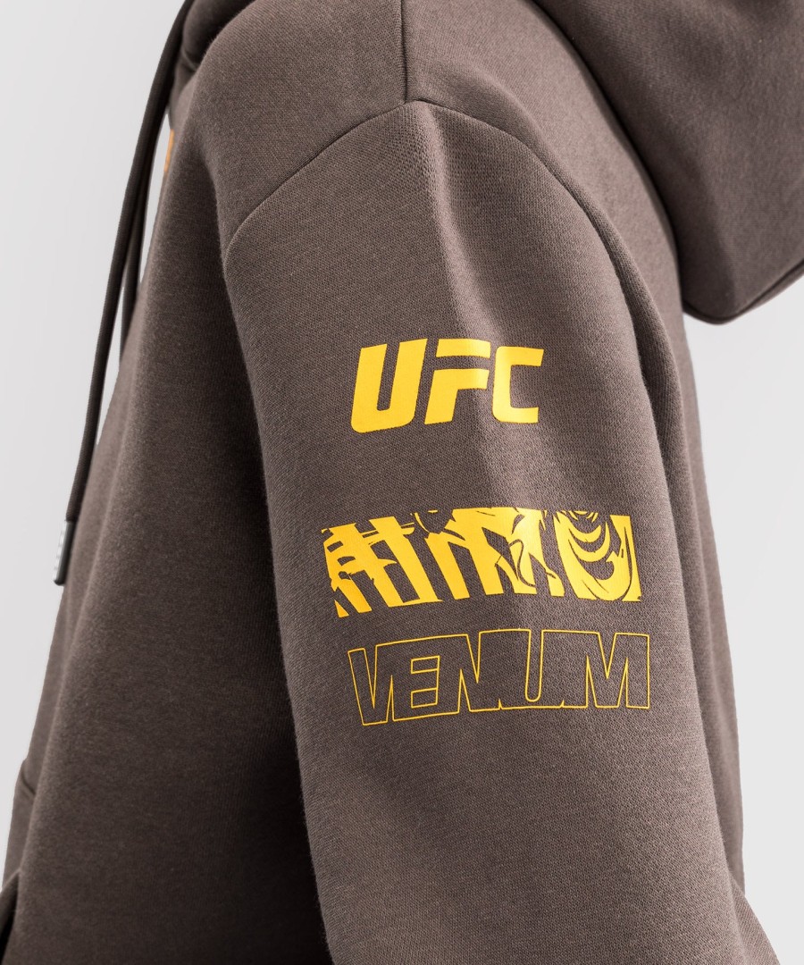 ufc fusion af venum fight week dame pullover-hættetrøje - ensfarvet jordbrun